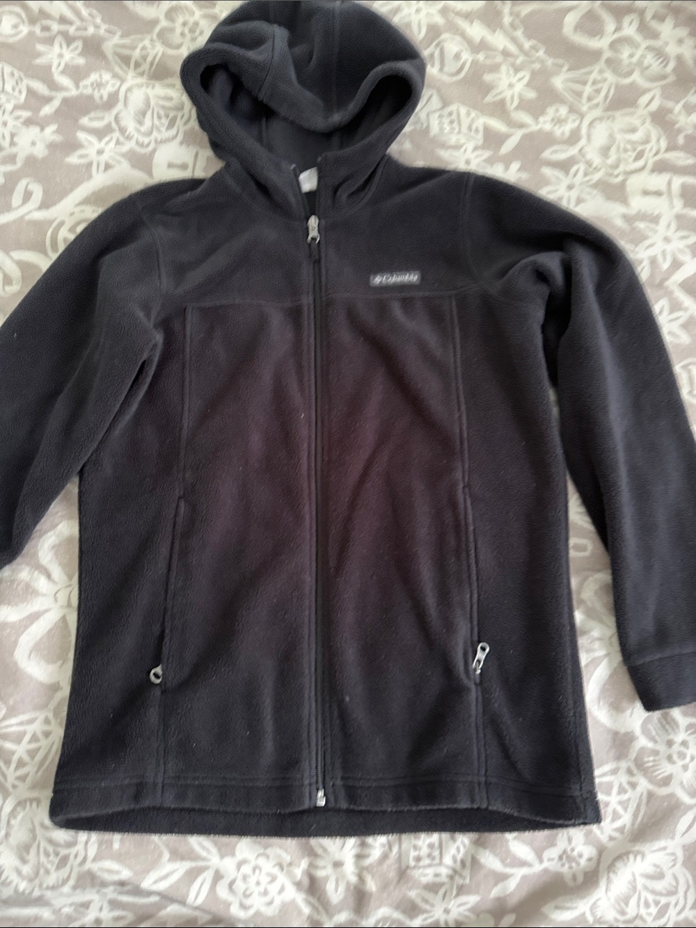 Columbia Women’s  Black Hooded Fleece Jacket